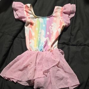 Rainbow Unicorn Dance Dress for Kids